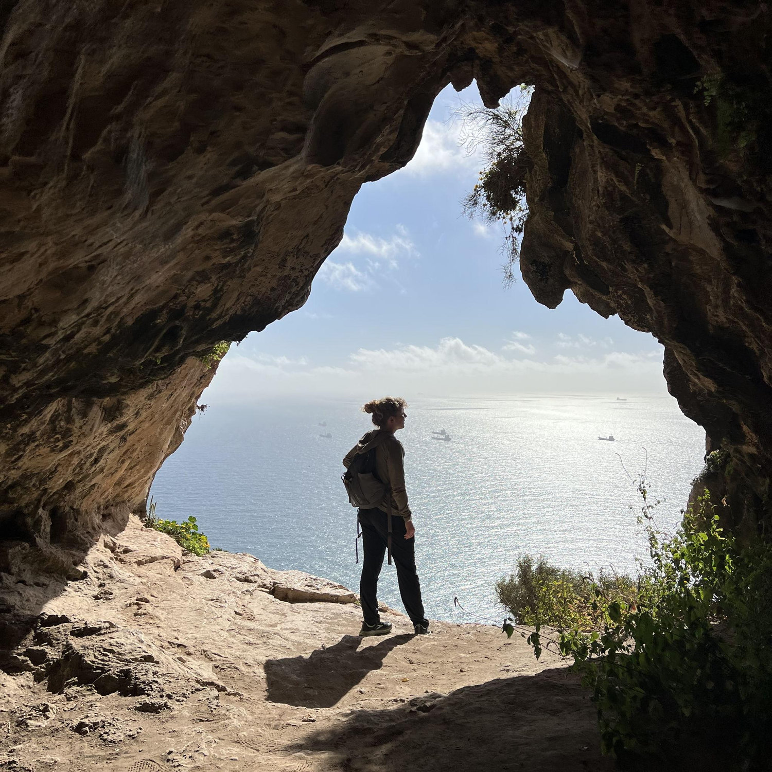 Hiking the Mediterranean Steps, Gibraltar.