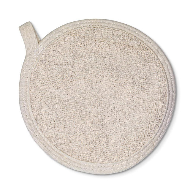 Country Cottons 100% Cotton Pot Holders & Hot Pads (2-Pack), 8", High Heat Resistance,Made in America (Natural)