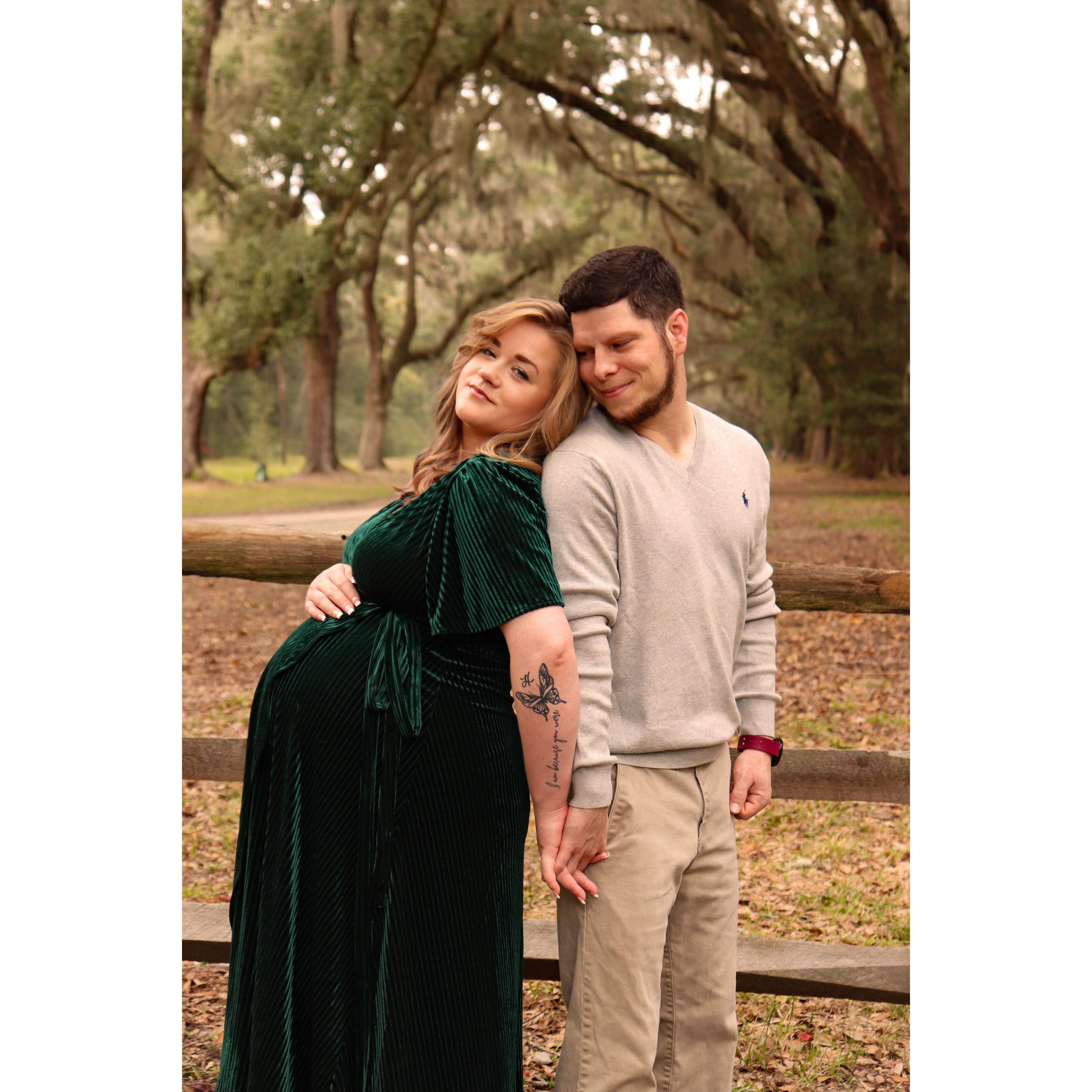Here she comes! We barely managed to get maternity shots.. S.O. to AliPhotos