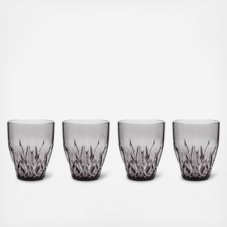 Aurora Tritan Plastic Stemless Wine Tumbler, Set of 4