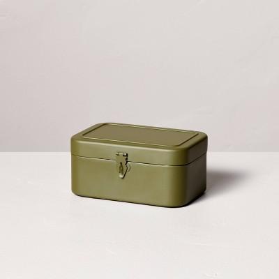 Decorative Metal Storage Box Green - Hearth & Hand™ with Magnolia