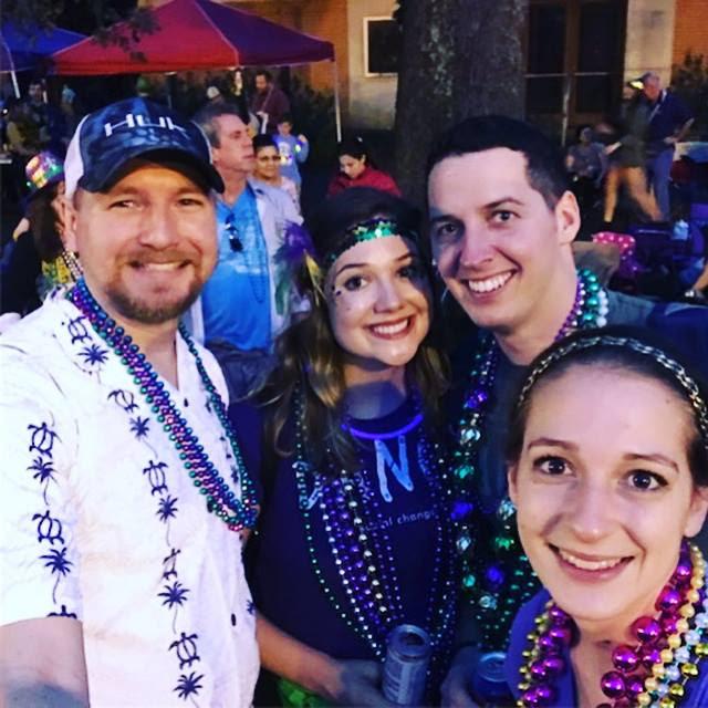 Our first Mardi Gras together with our Cupids.