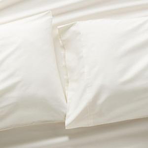 Ecru Sateen Pillowcases Standard, Set of 2