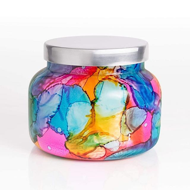 Capri Blue Rainbow Watercolor Candle - 19 Oz - Volcano