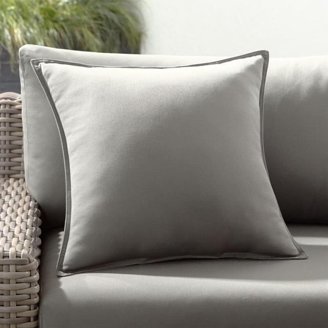 Sunbrella ® Graphite 20" Sq. Outdoor Pillow