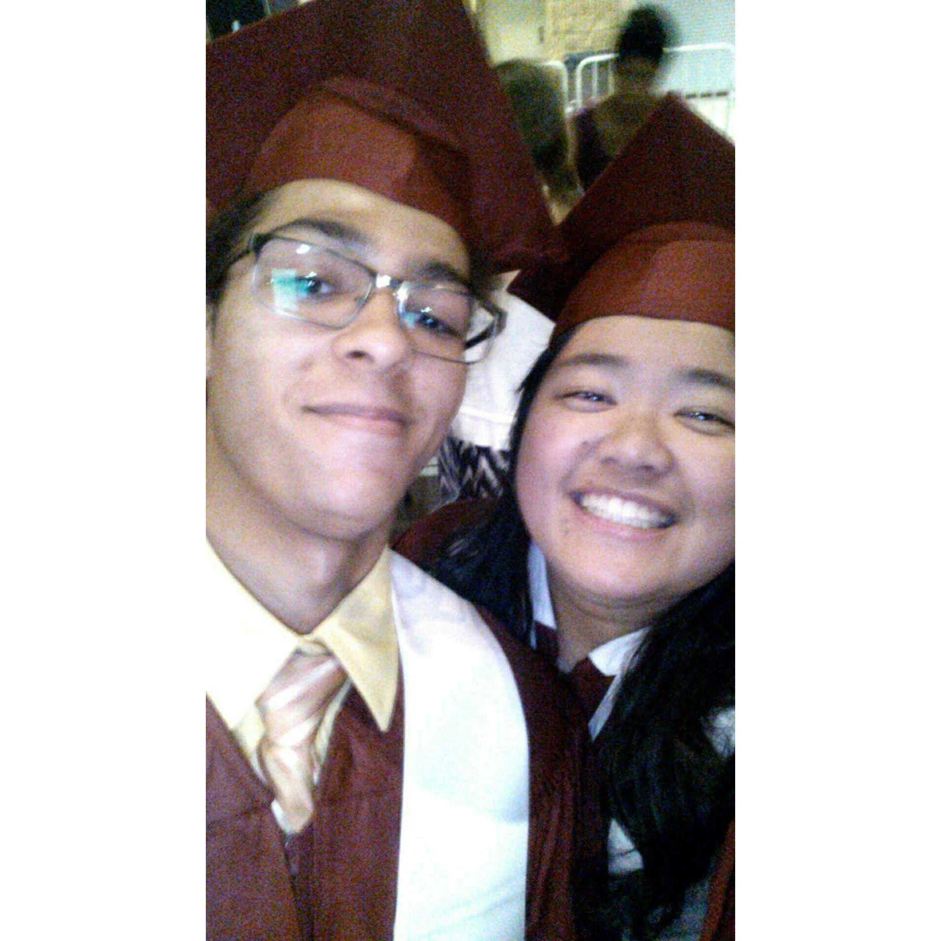High School Graduation 2016, first ever photo together! (not dating though)