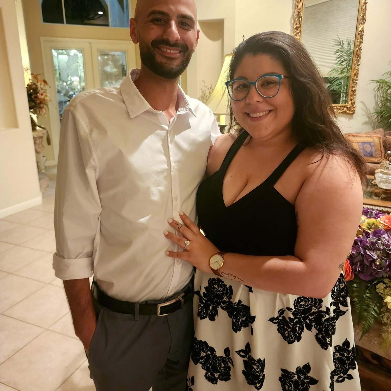 The night we got engaged!