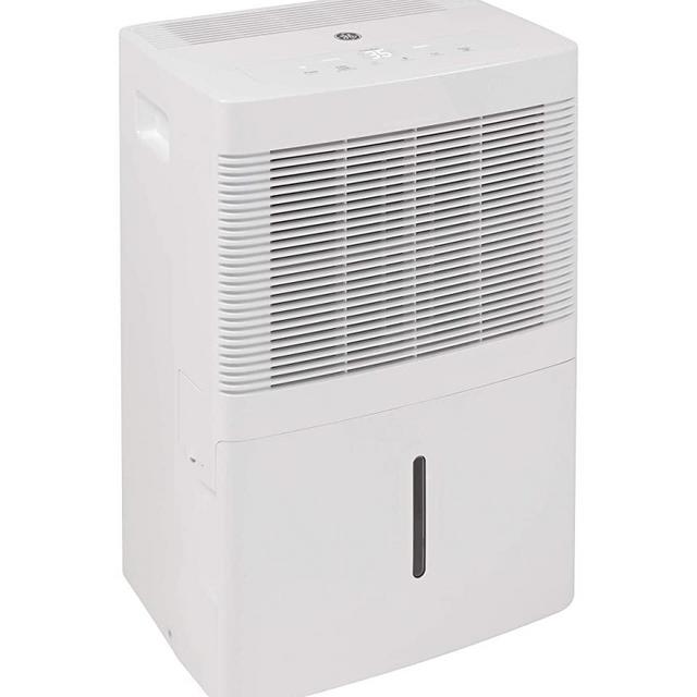 GE Portable Dehumidifier | 20 Pint | Perfect for Bedroom, Basement & Garage | Ideal for High Humidity Areas | Complete with Empty Bucket Alarm, Clean Filter Alert & LED Digital Controls | White