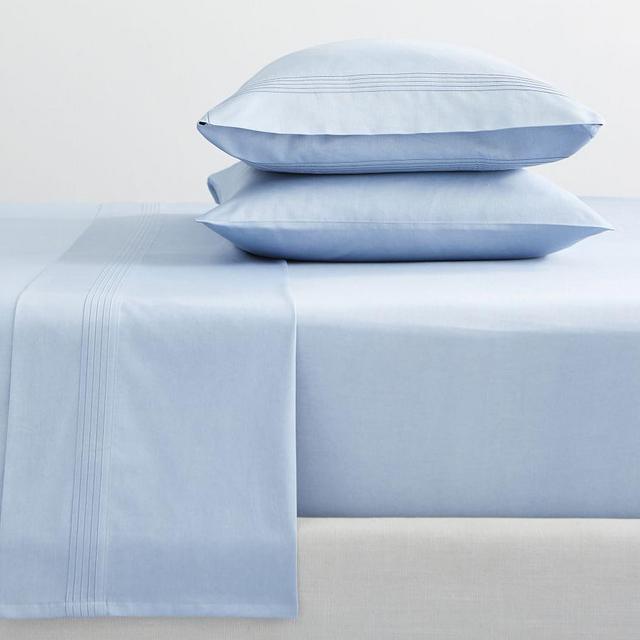 Ashley Blue 500-Thread-Count Sheet Set, Queen
