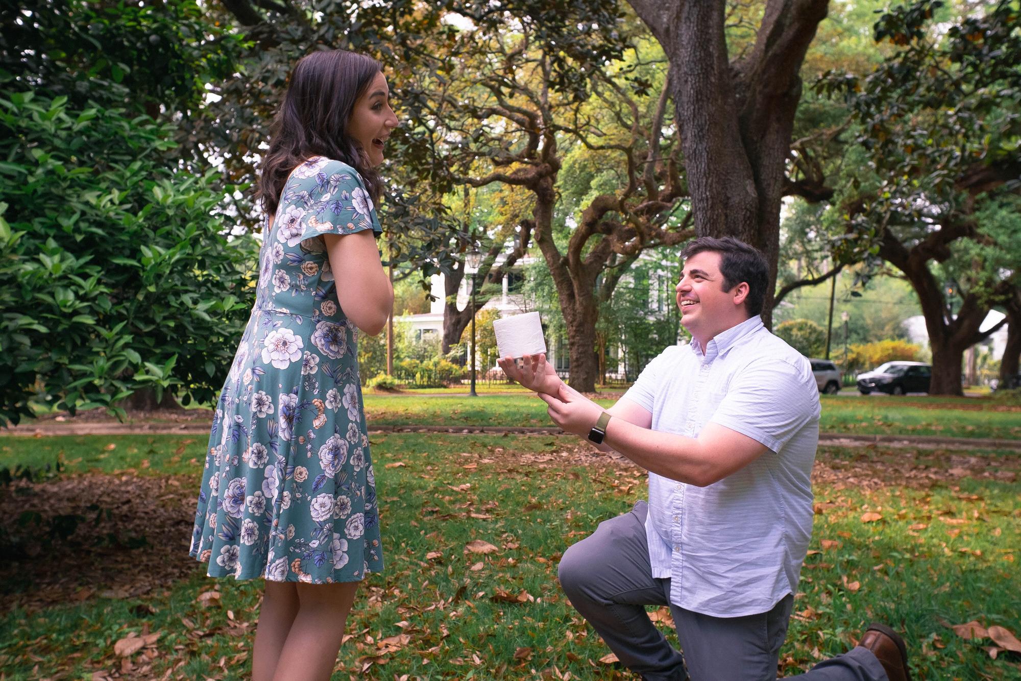 When you get engaged during a pandemic, you just go with it! 4/2/20