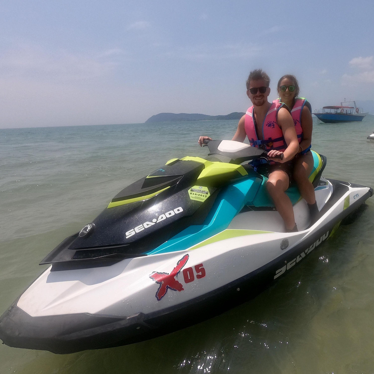 Langkawi, Malaysia
03/18/2019
Ryans Birthday! Caroline treated us to a jet ski for the day. The perfect way to explore Langkawi and the surrounds islands. Caroline was definitely the better driver.