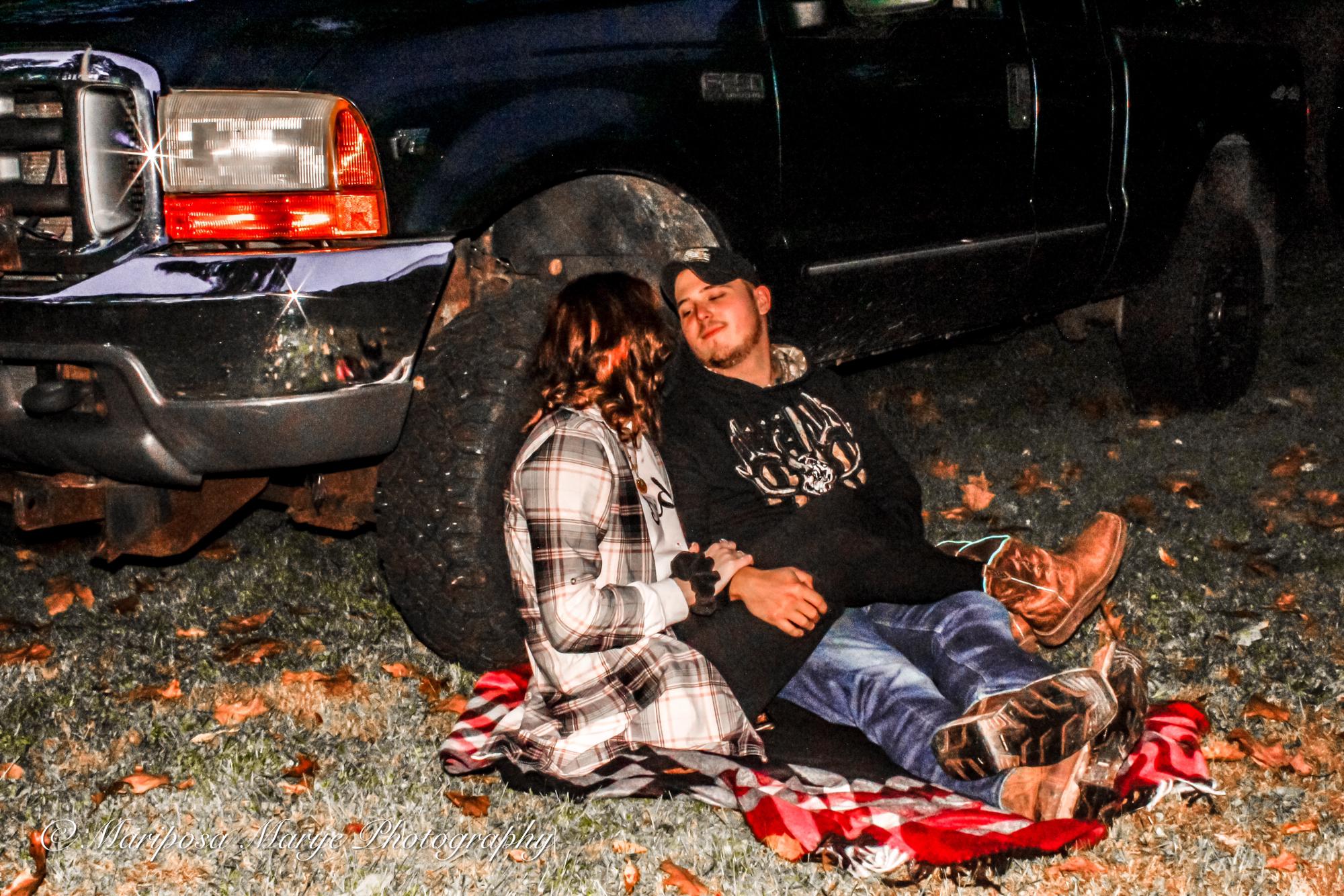 Engagement night photoshoot.