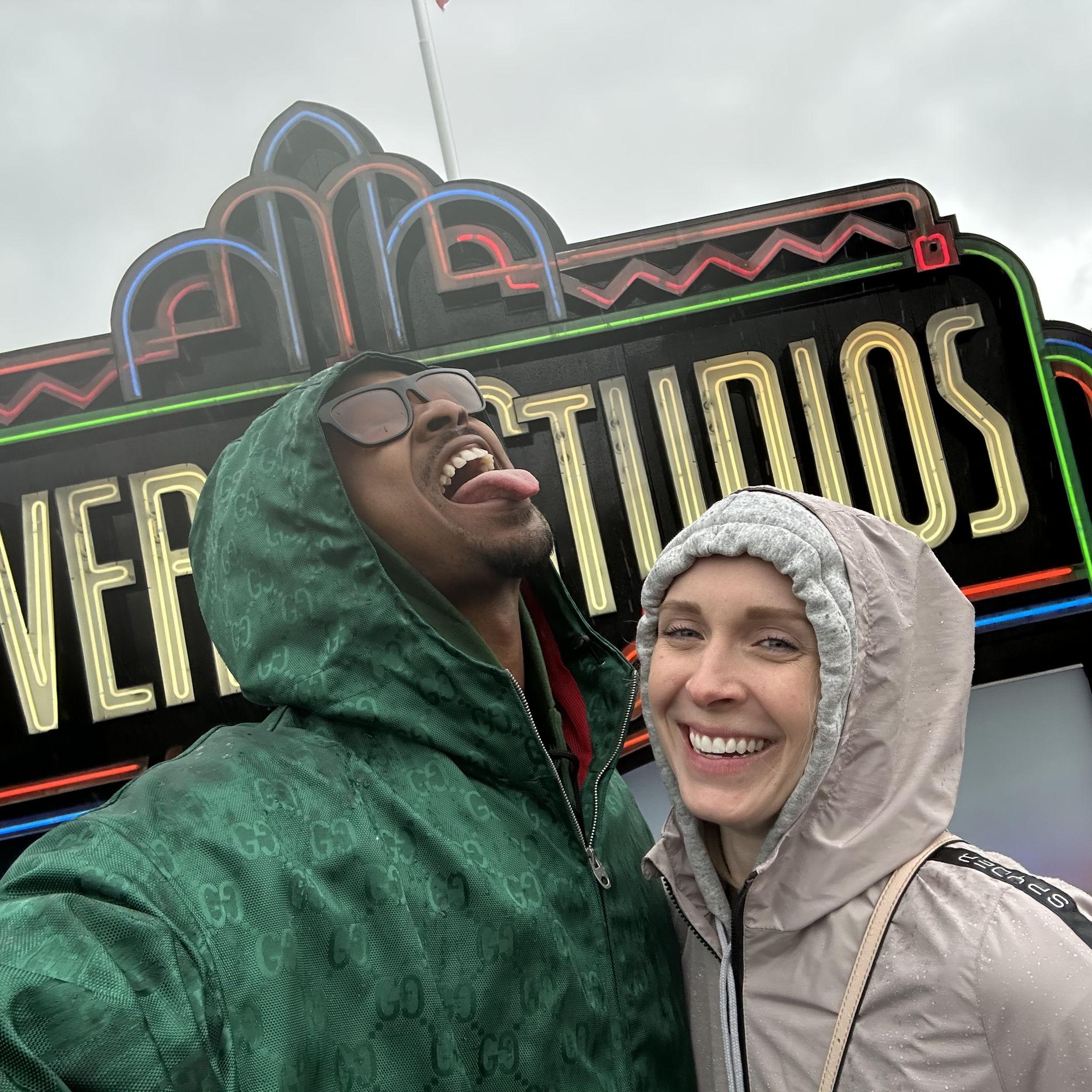 Universal Studios Hollywood, CA in the pouring rain - March 2023