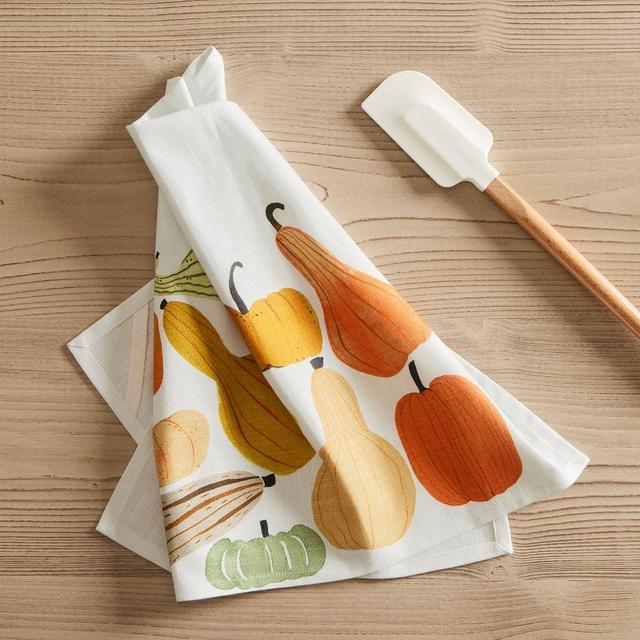 Autumnal Gourds Tea Towel