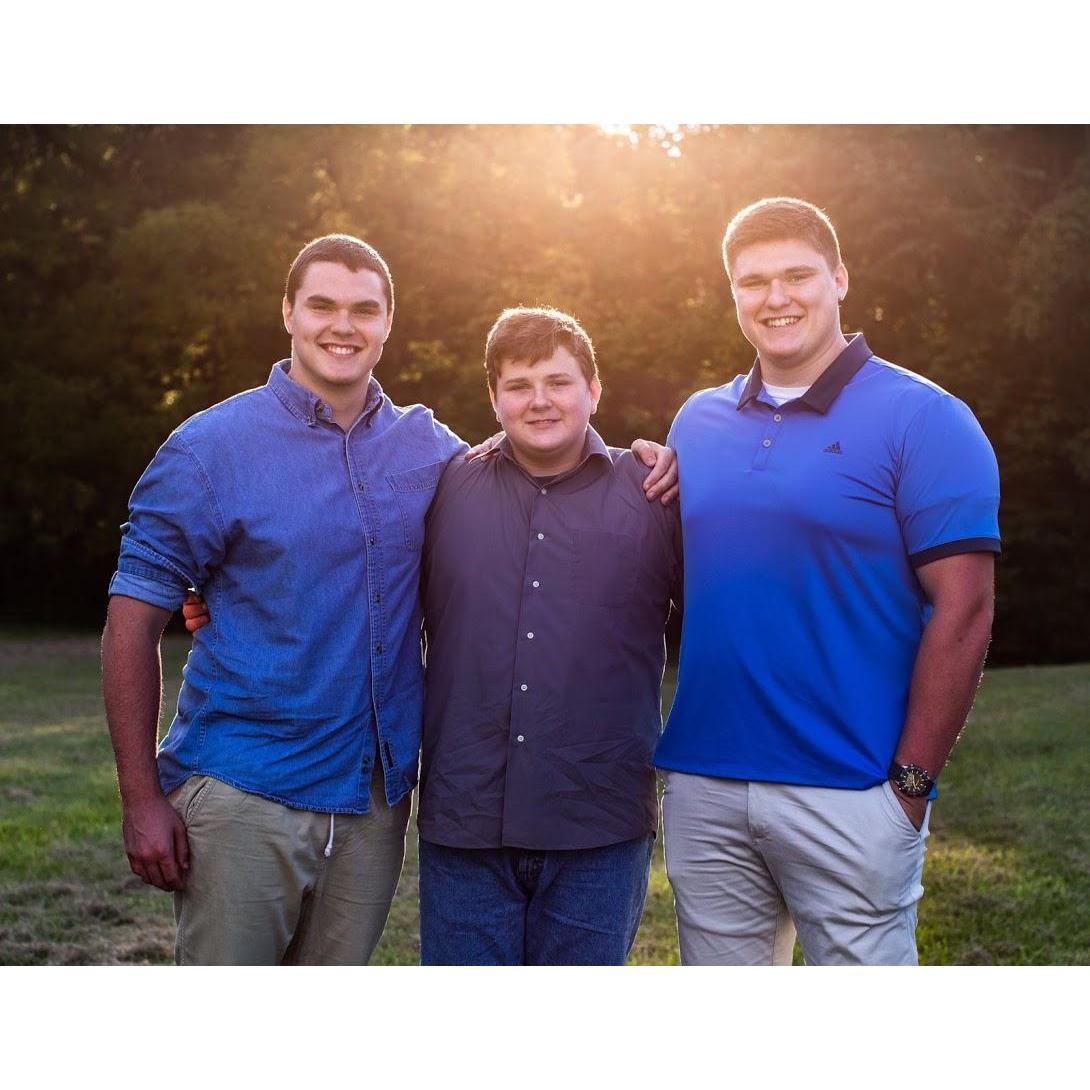 Taylor and his brother Hayden and Carter.