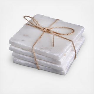Marble Square Coaster, Set of 4