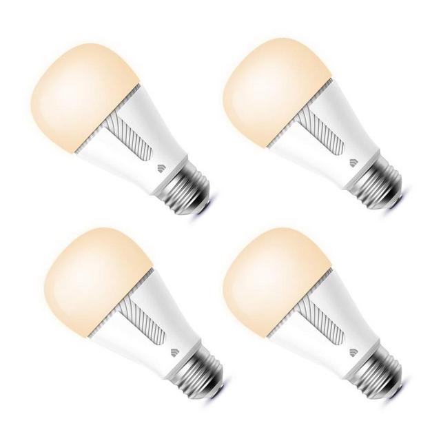 Kasa Smart Light Bulb, LED Smart Wi-Fi Bulb Compatible with Alexa and Google Home, A19 Dimmable, 2.4Ghz, No Hub Required, 800Lumens Soft White (2700K), 4-Pack