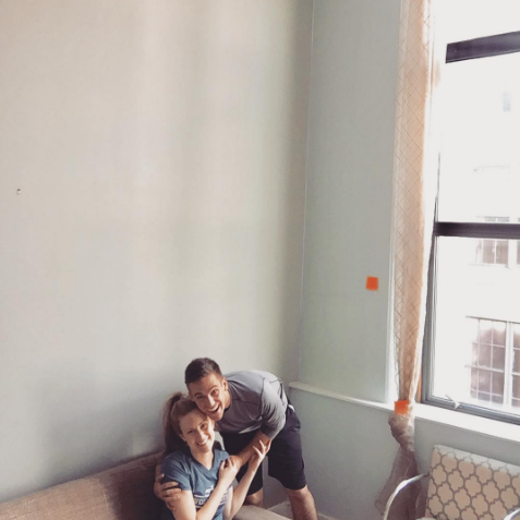 Celebratory picture after closing on our first home in Jersey City, NJ