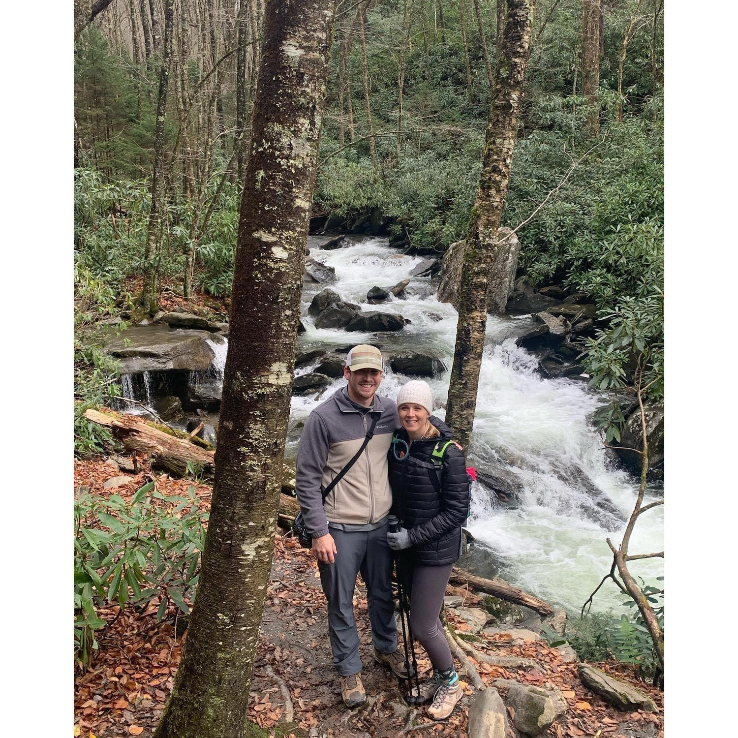 Alum Cave Trail hike within Smoky Mountains National Park.