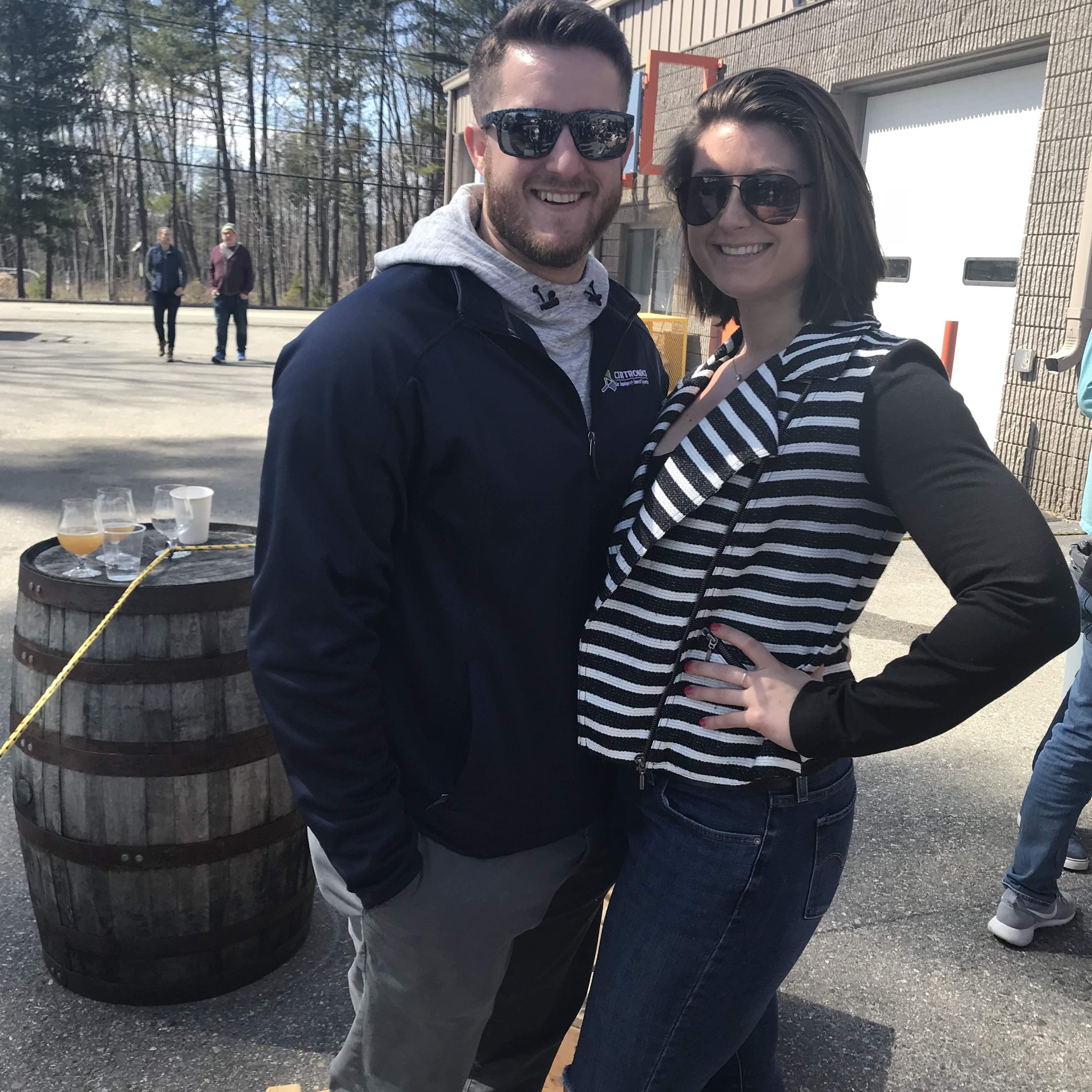 One of our first "trips," up to Portland, ME for brewery hopping!