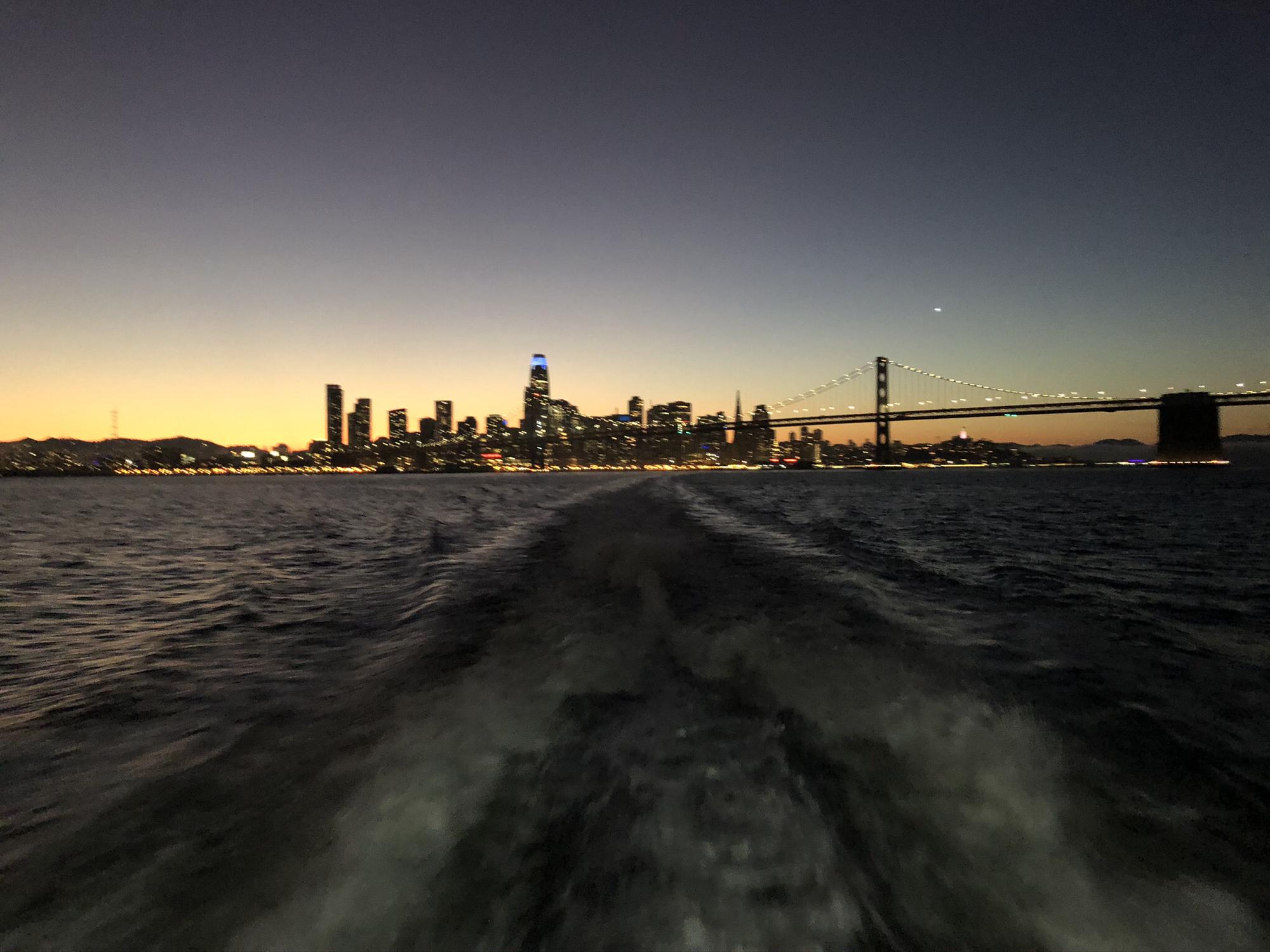 View of San Francisco and the Bay Bridge