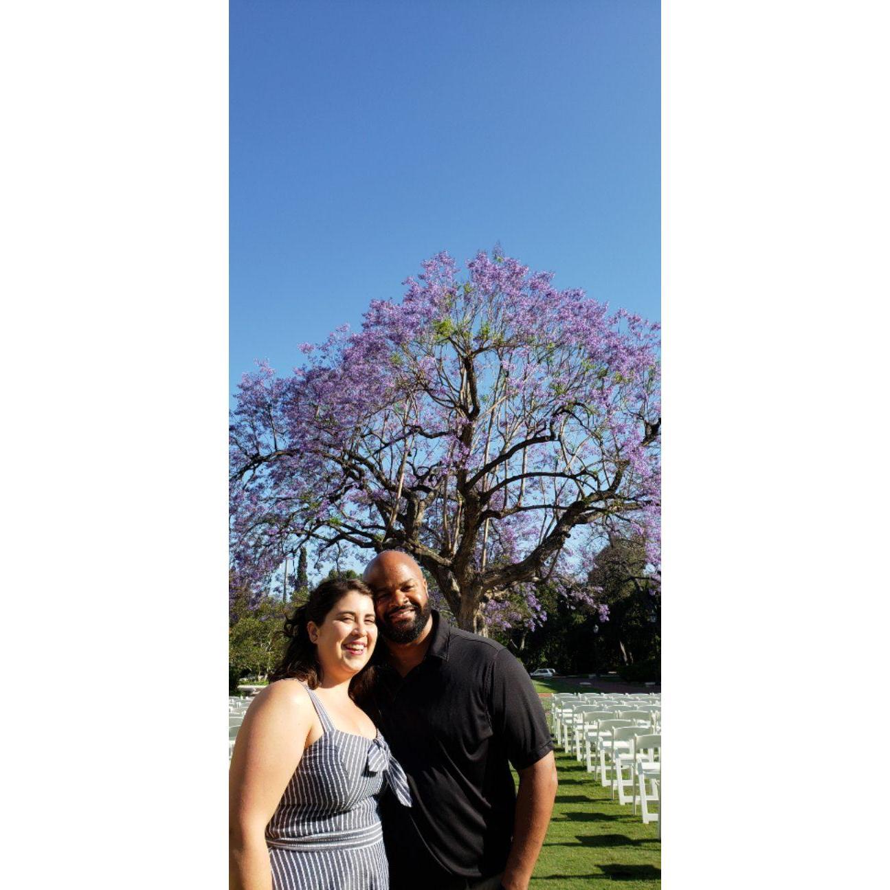 In California for my cousin, Sarah's, wedding.