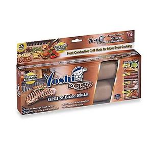 As Seen on TV - Yoshi Copper Grill and Bake Mats (Set of 2)