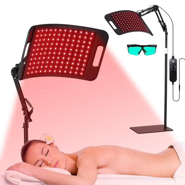 LEDINO Red Light Therapy for Body face-660nm 850nm Infrared Light Therapy Panel 3 in 1 Led Bead red lamp Therapy Home Use,Gift idea for Mom Women Wife Sister Girlfriend