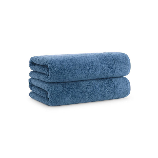 Aston and Arden Luxury Turkish Bath Towels, 2-Pack, 600 GSM, Extra Soft Plush, 30x60, Solid Color Options with Dobby Border