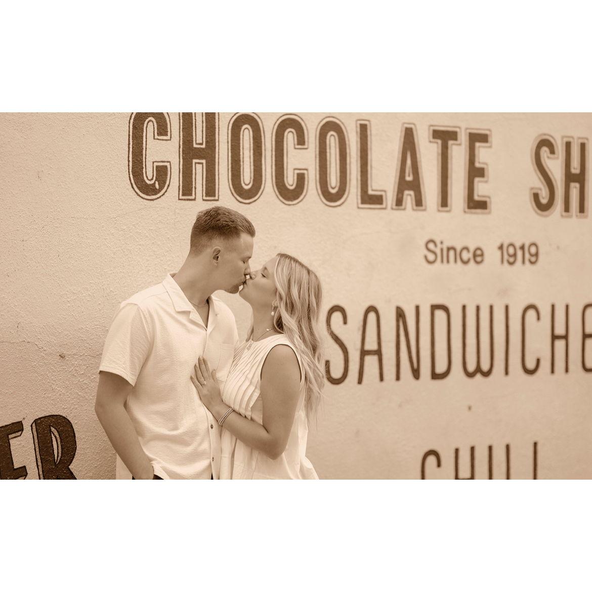 Engagement photos at Harrys