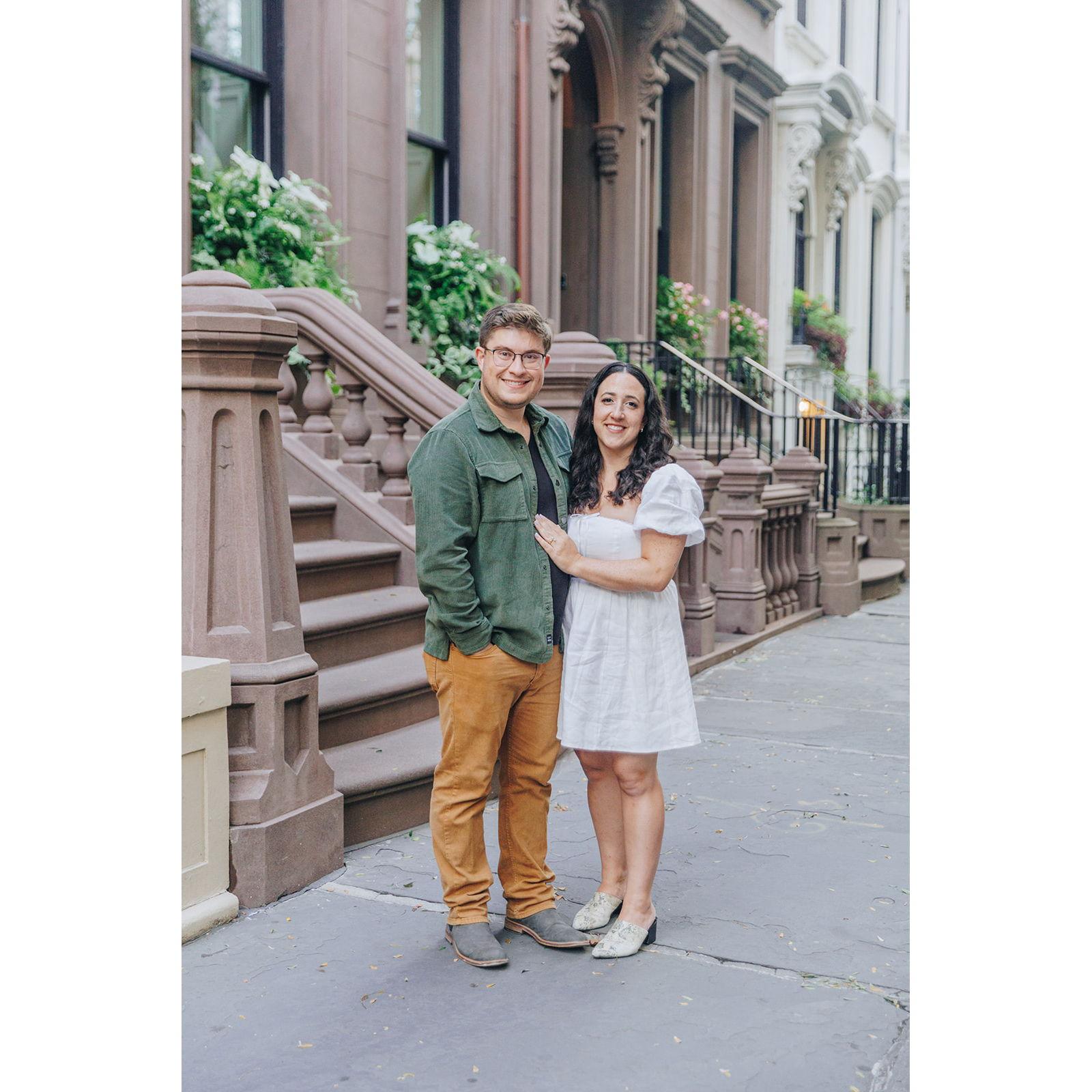 Our official engagement photos. Taken in Brooklyn Heights