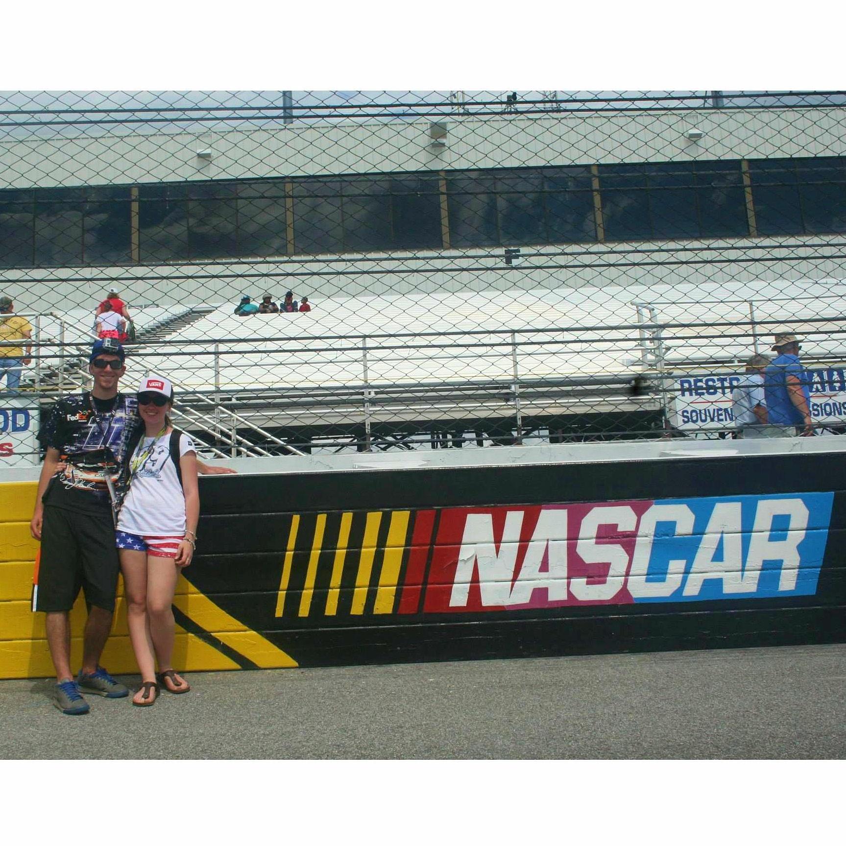 Richmond Raceway in 2014! 

Note the Go Pro head strap & American flag shorts.