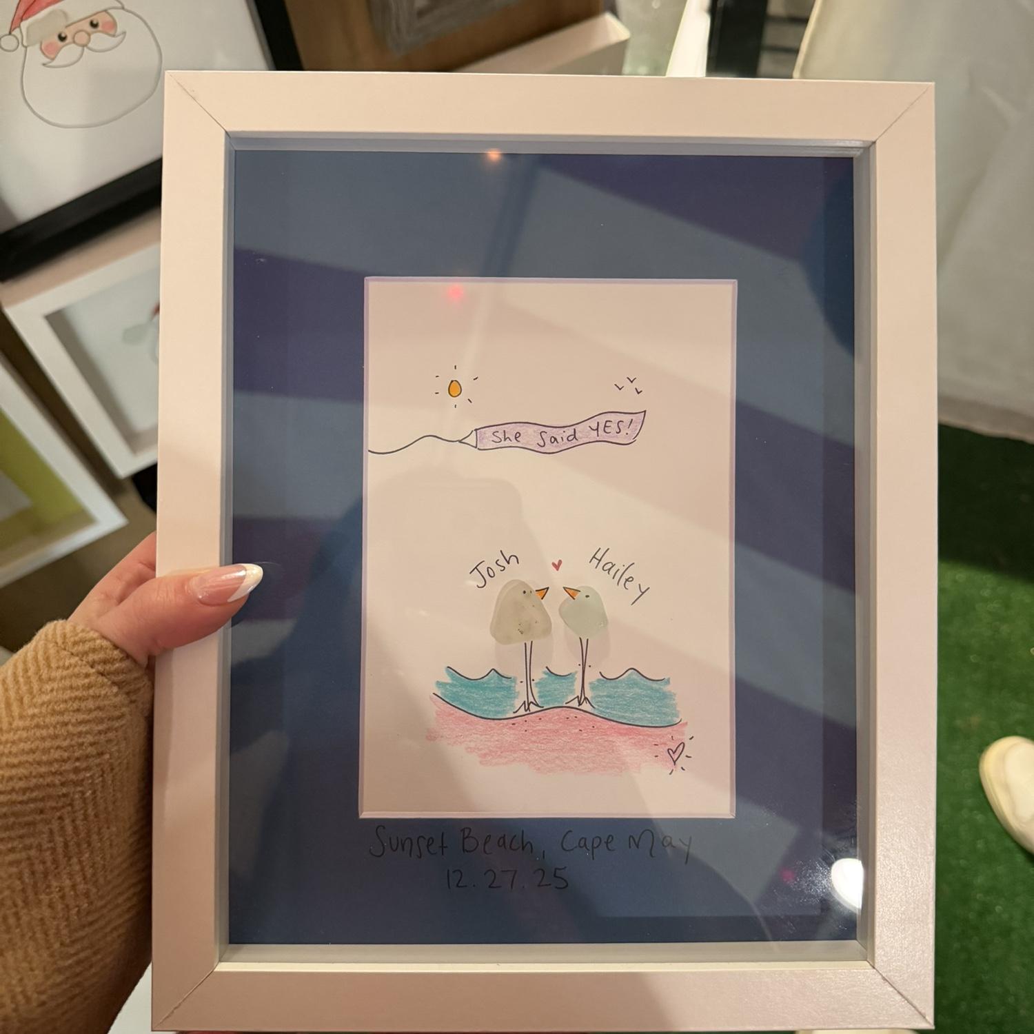 BBA art we bought after getting engaged!