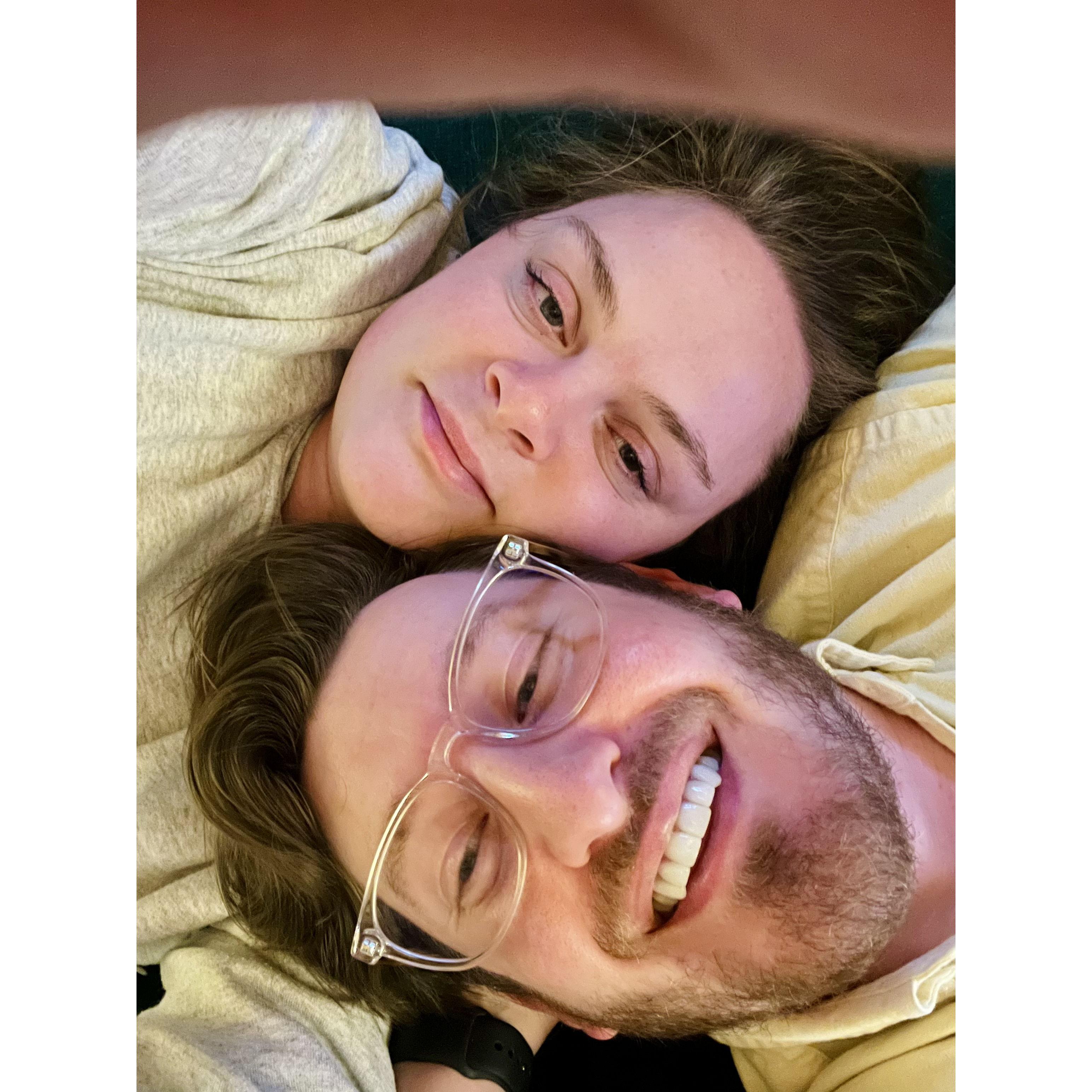 Head hugs.