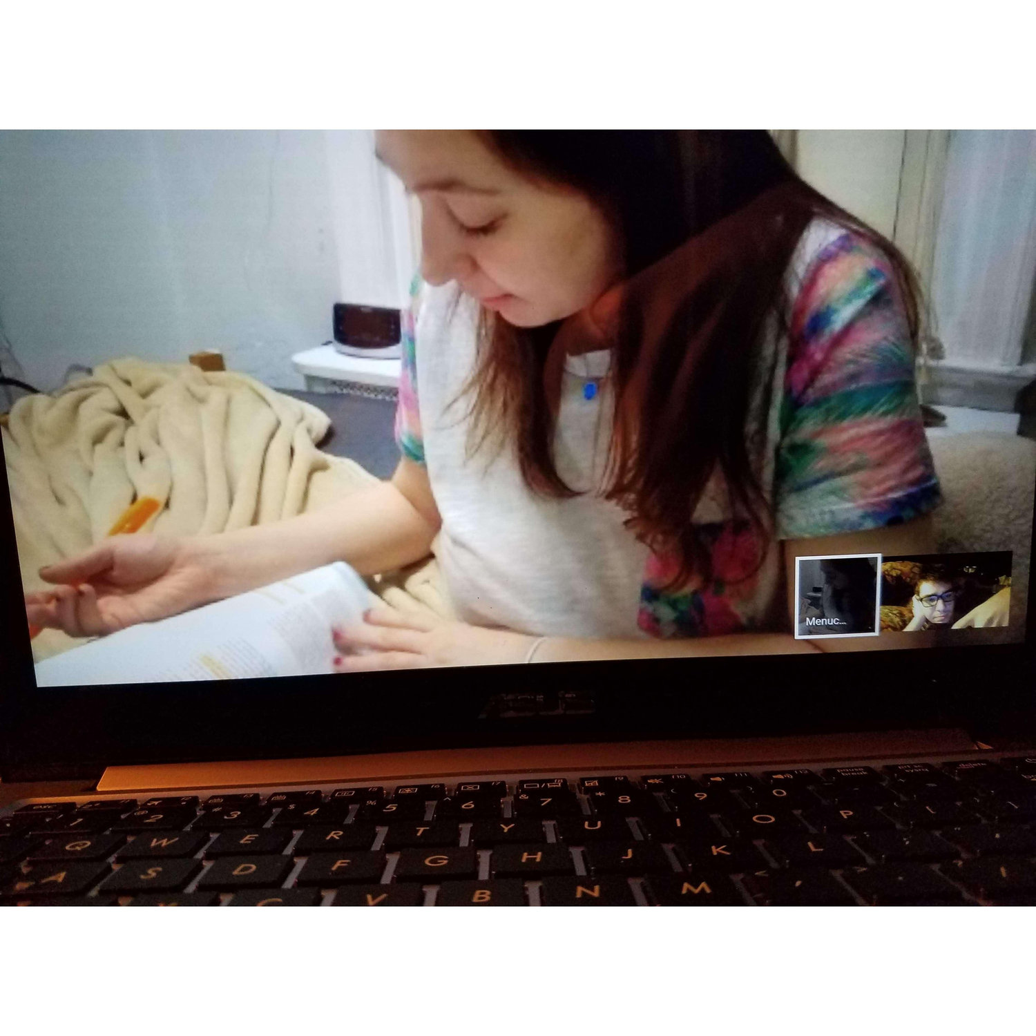 During the 1st six months we knew each other, I was in NY and he was Ohio. We used to Google-Meet every night and he would listen to me study and then we'd watch Gray's Anatomy.