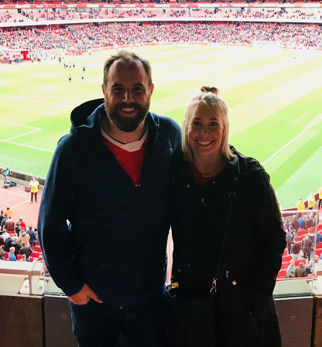 Jeff’s dream of going to an arsenal game in London came true ❤️