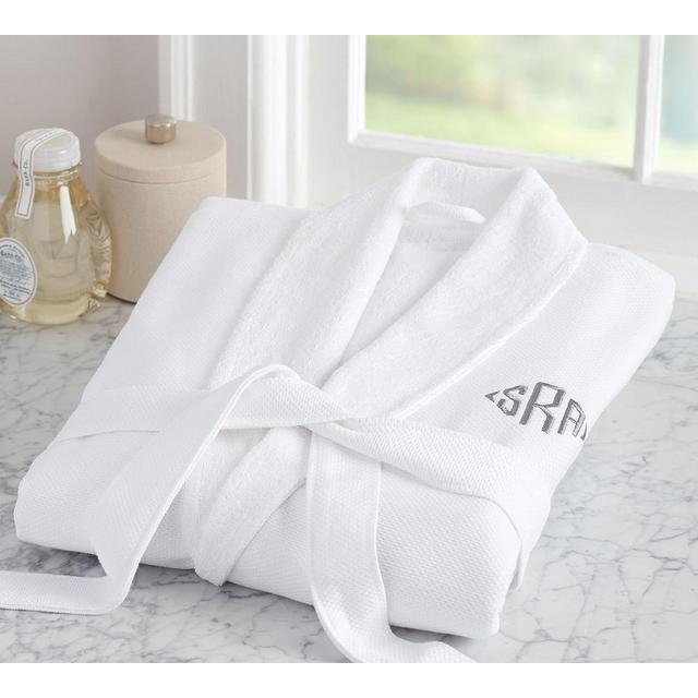 Organic Spa Robe, Medium, White