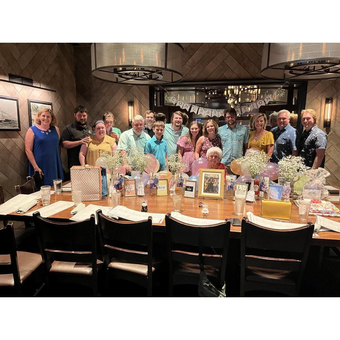 Family drove in to suprise us both on the day of their engagement.
