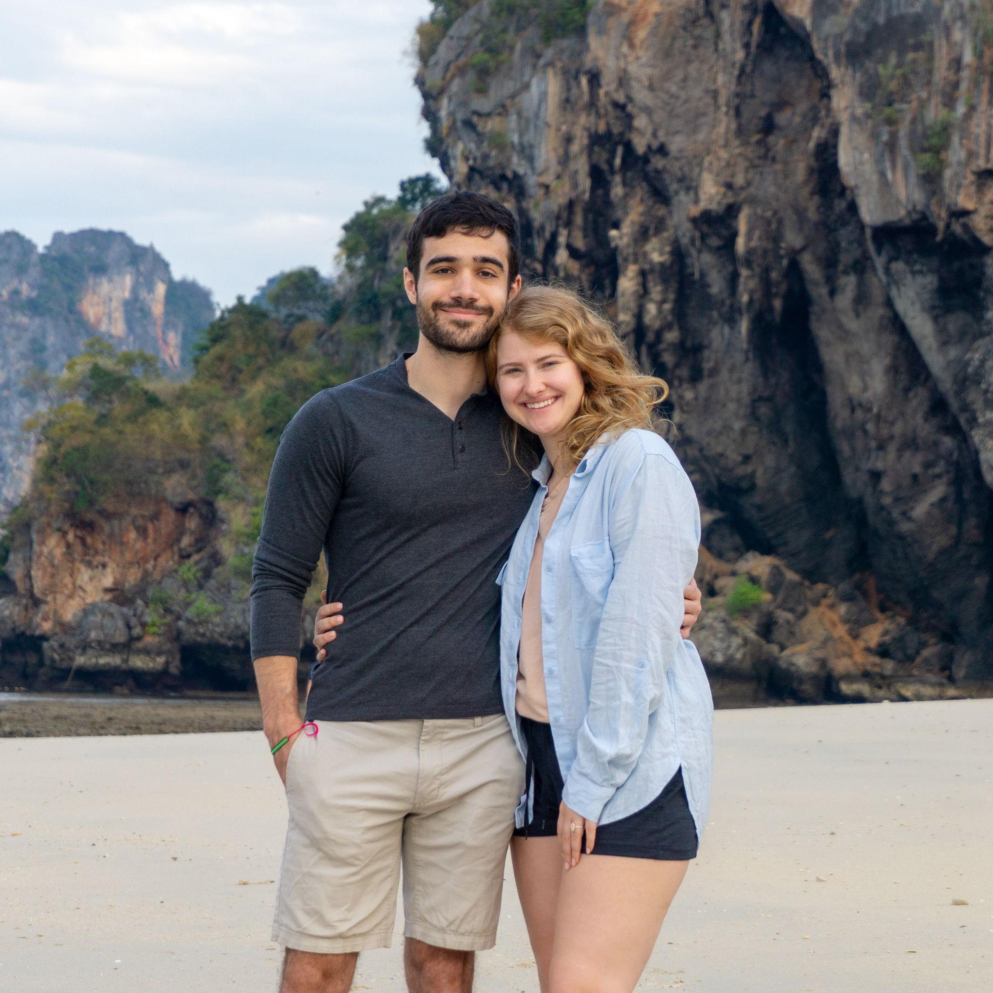 Nino proposed on the beach in Thailand on our 8-year anniversary, 2025