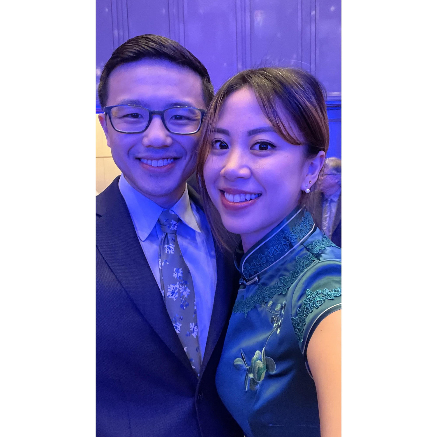 Our first wedding together!