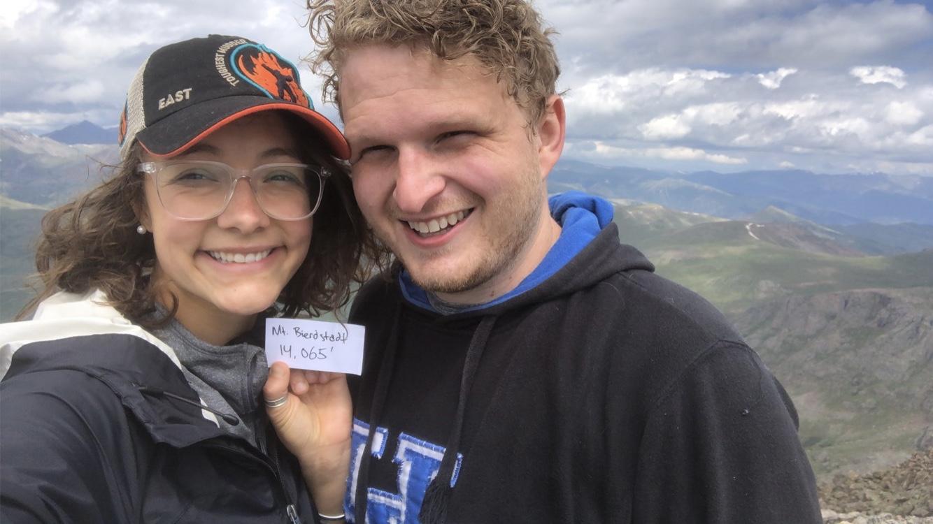 Alex and Rachel on a Mt. Bierstadt in 2021!