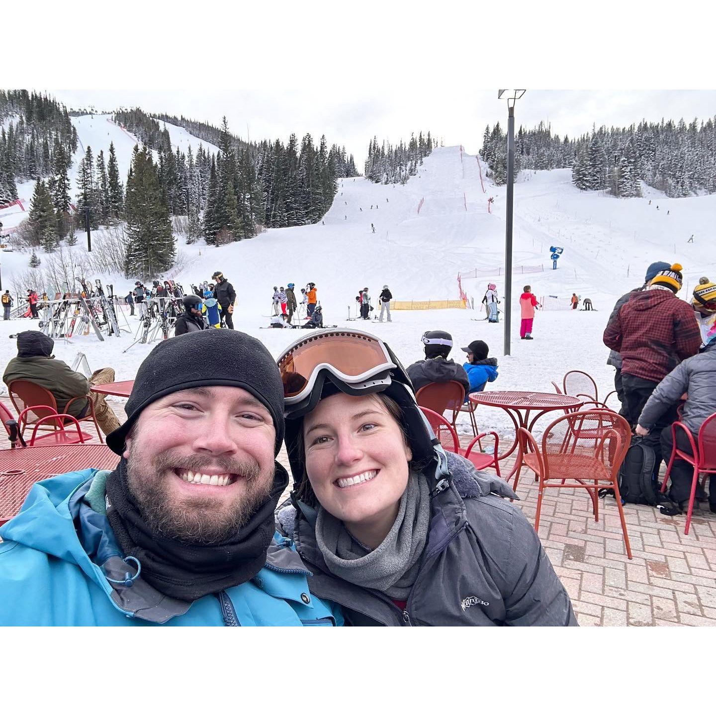We take an annual ski trip to Colorado. Chris can almost handle black diamonds now!