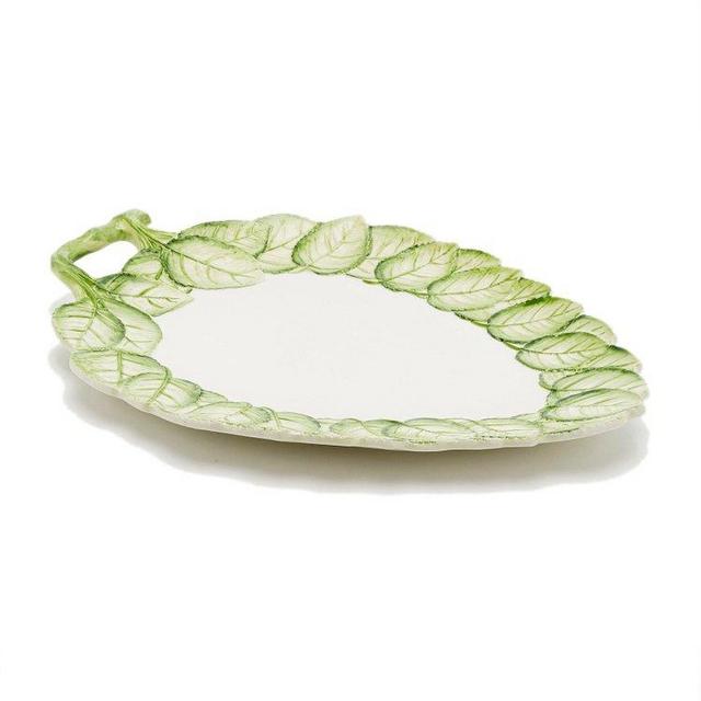 Rose Leaf, Large Ceramic Serving Plate