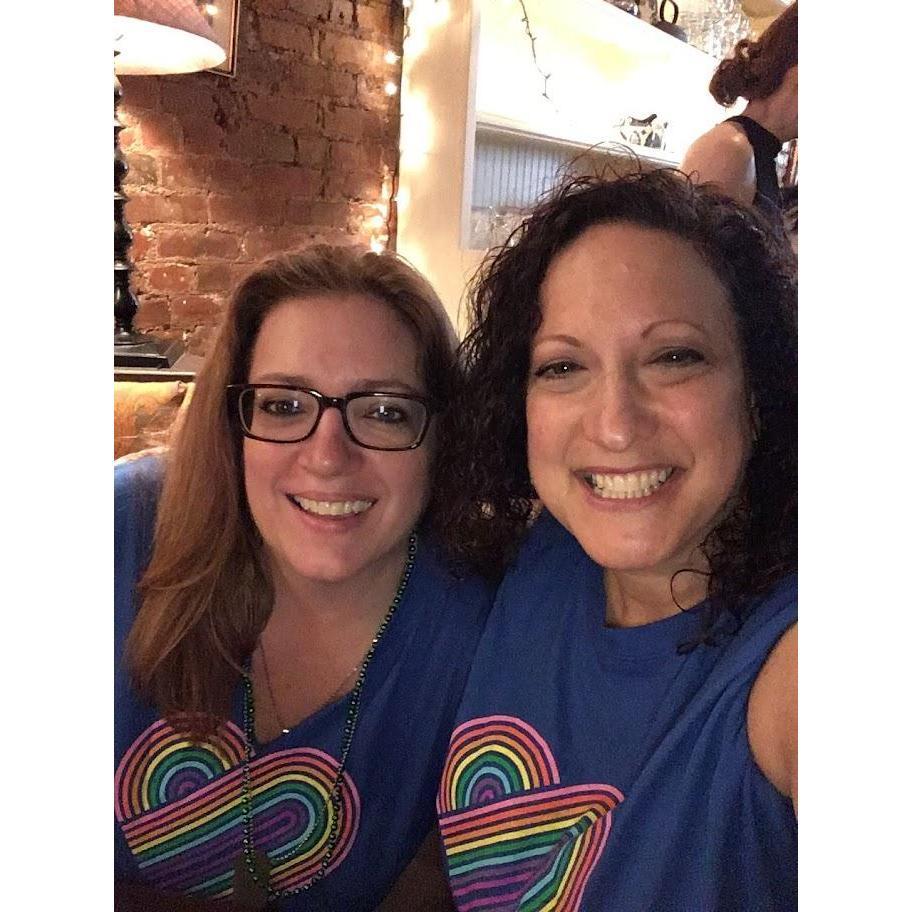 Proudly wearing new Pride shirts
