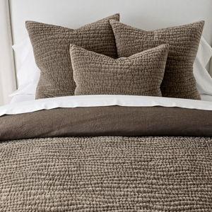 Washed Velvet Handcrafted Quilt - Mochaccino (King/Cal. King)