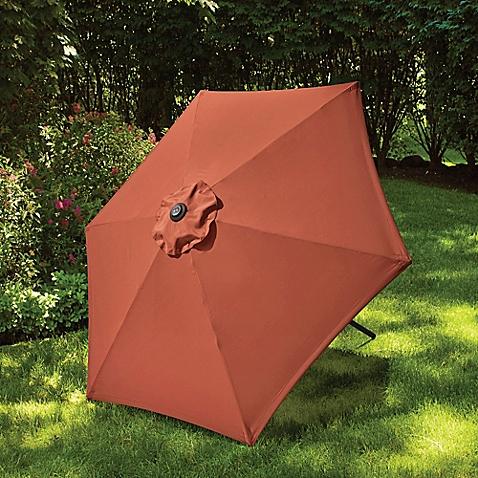 7.5-Foot Round Canopy Umbrella in Apricot