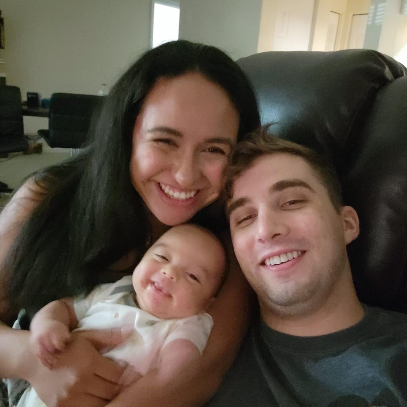 Family of 3 - first picture selfie