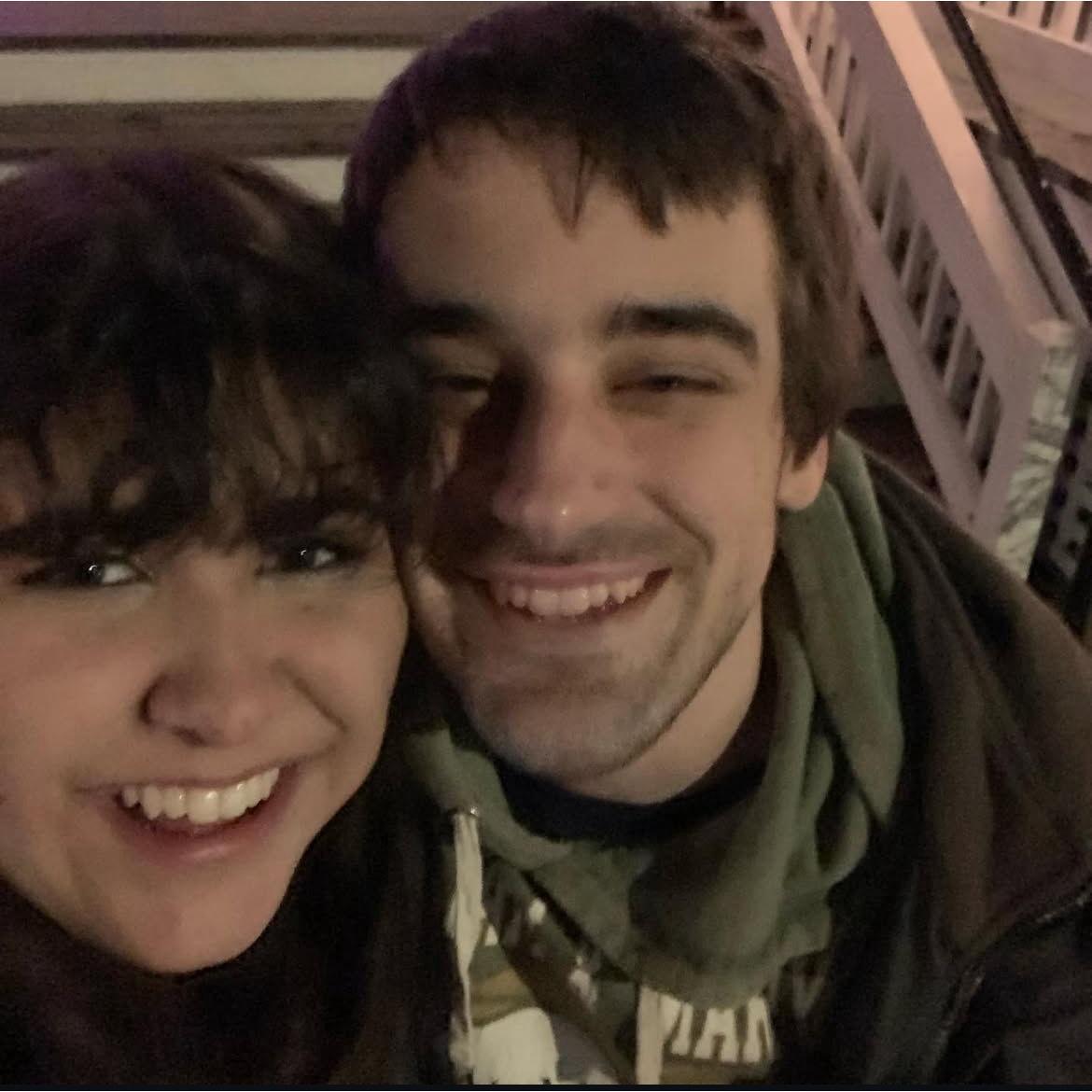 This was taken one year after Richard and Hayley's first date at the same restuarant!