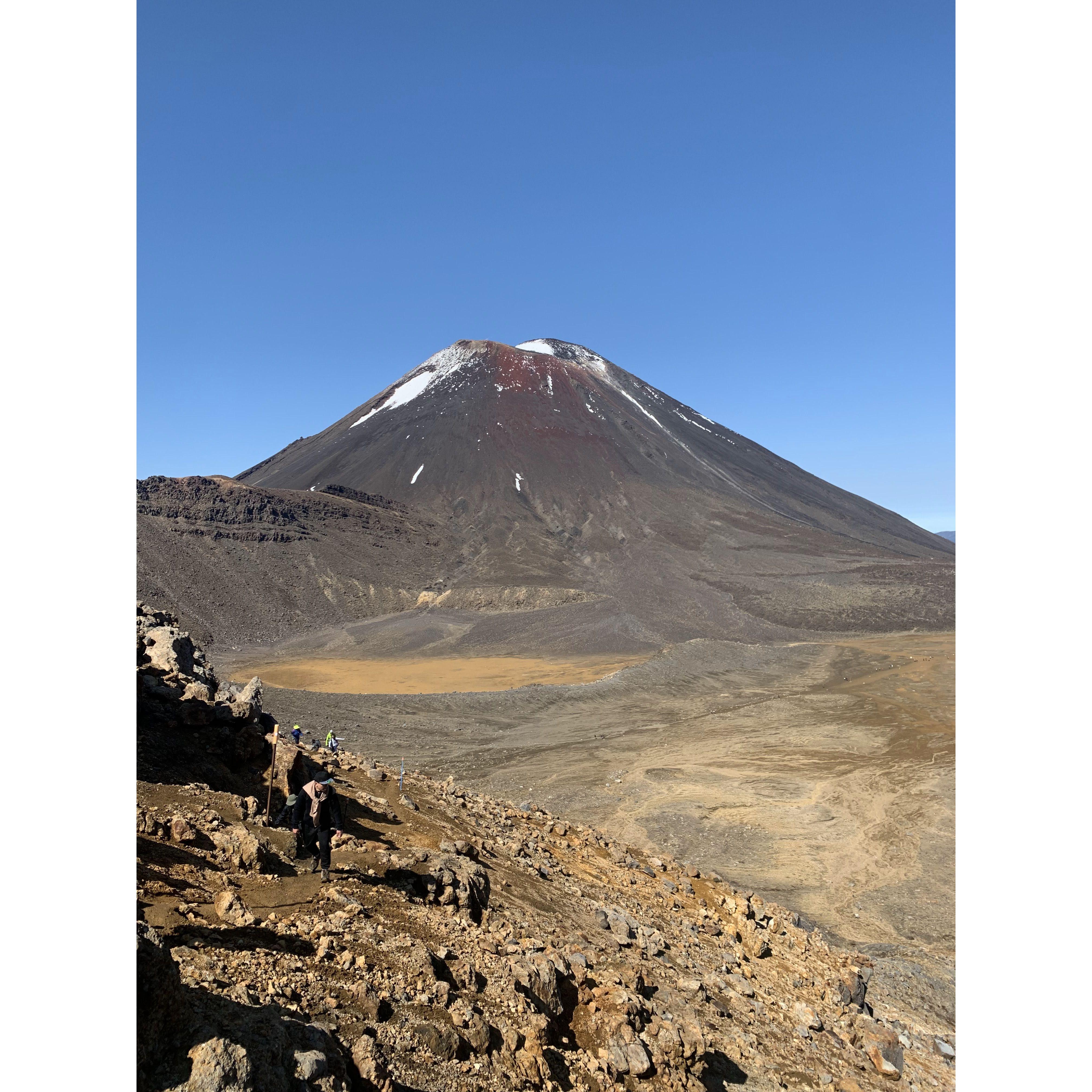 Mt Ngauruhoe (Mount Doom in LoTR): can be seen on the Tongariro Crossing hike - in May it will be snowier