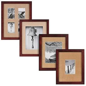 Real Simple® Espresso Wood Wall Frame with Khaki Mat